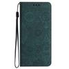 For Xiaomi 15T Pro Case Imprinted Flower Wallet Stand Leather Phone Cover