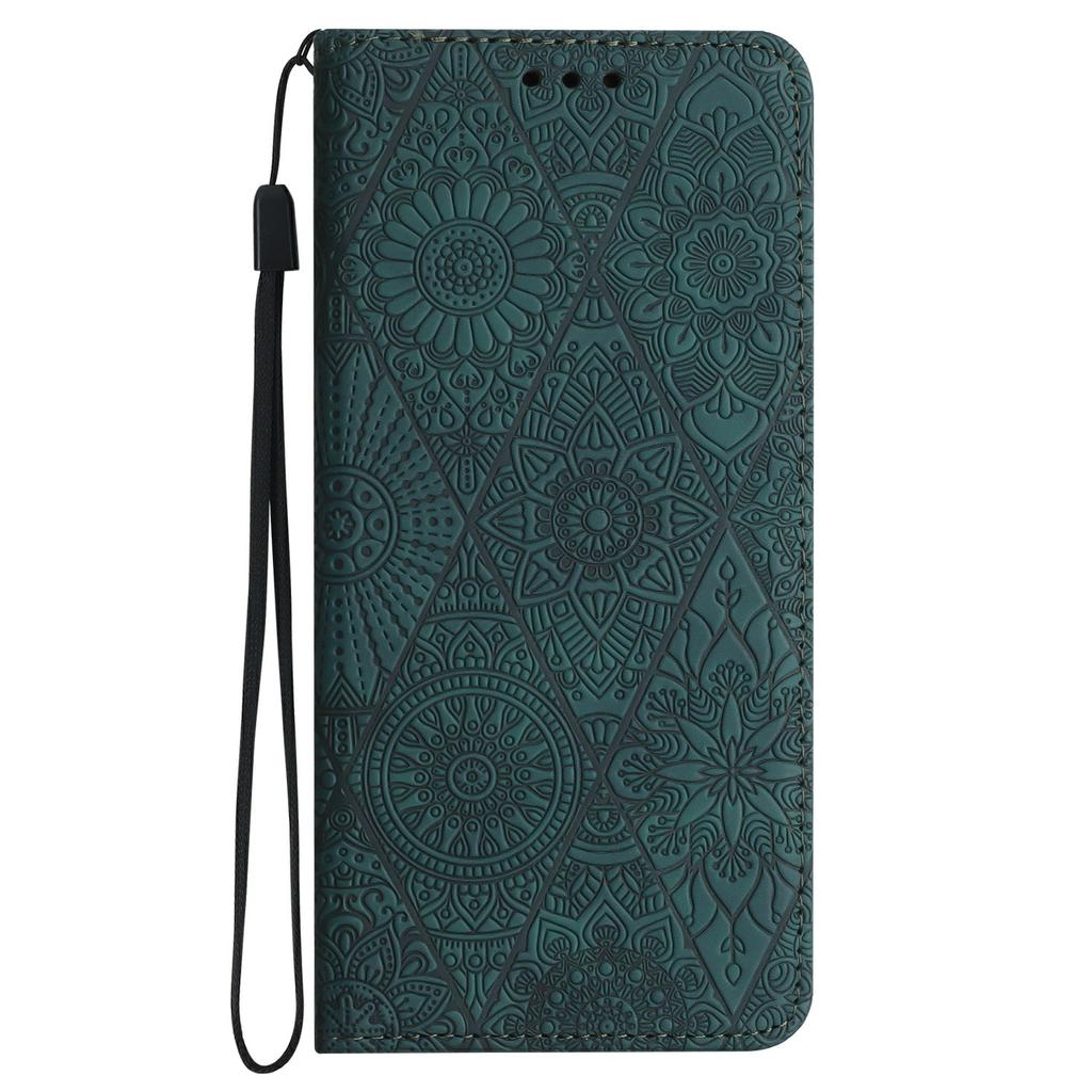For Xiaomi 15T Pro Case Imprinted Flower Wallet Stand Leather Phone Cover