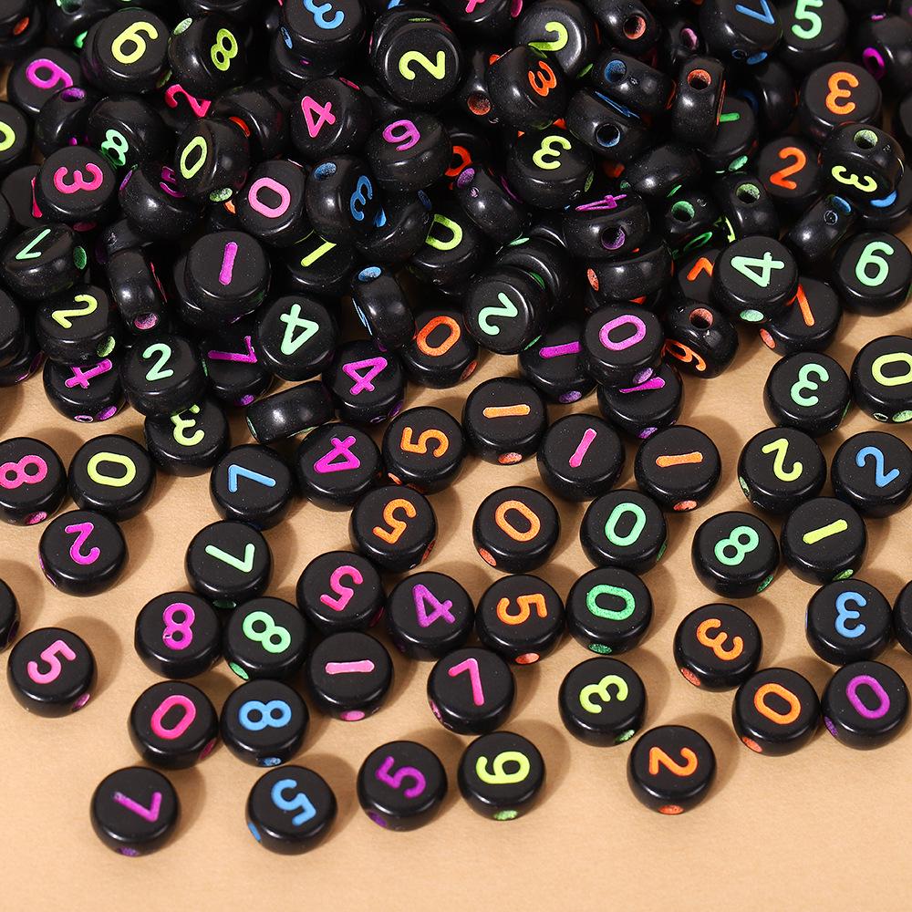 Acrylic Letter Beads for Kids' Jewelry Making – Educational DIY Beading Accessories
