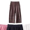 The Maple Syrup Factory Velvet Corduroy Wide Pants 4.Col