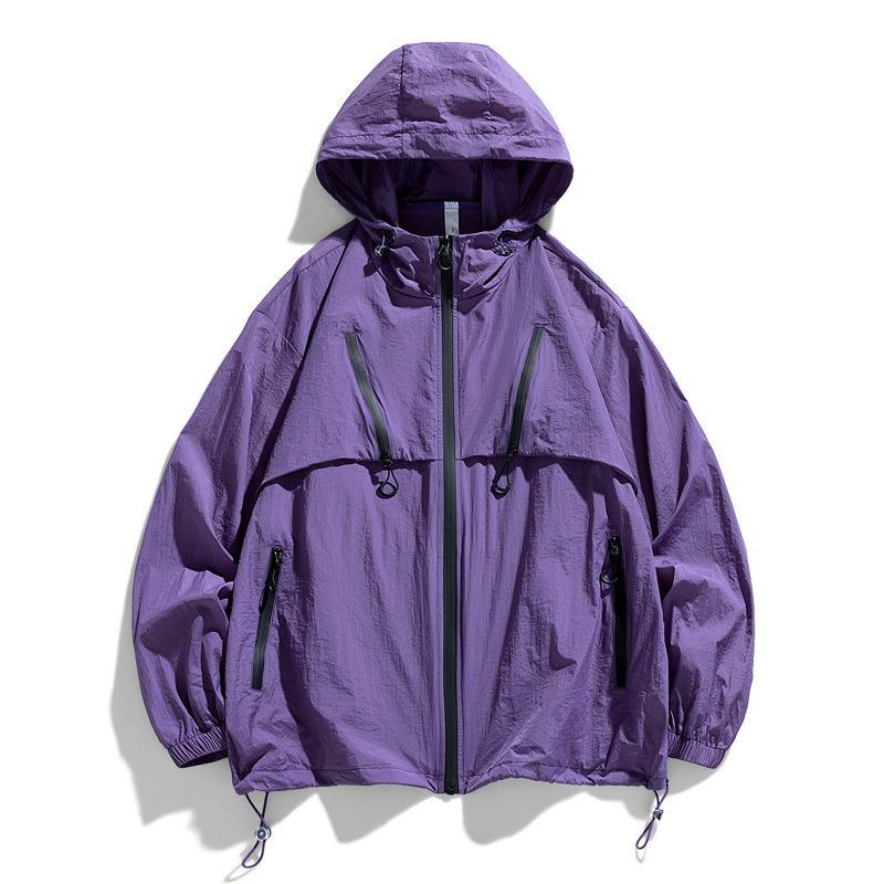 Summer UPF 50+ UV Sun Protection Skin Coats Men's Ultra-Light Sportswear Hooded Outwear Windbreaker Casual Jackets Male