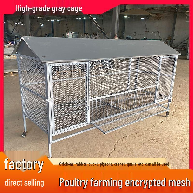 Rainproof Outdoor Chicken, Duck, Rabbit & Pigeon Coop with Anti-Rat Features