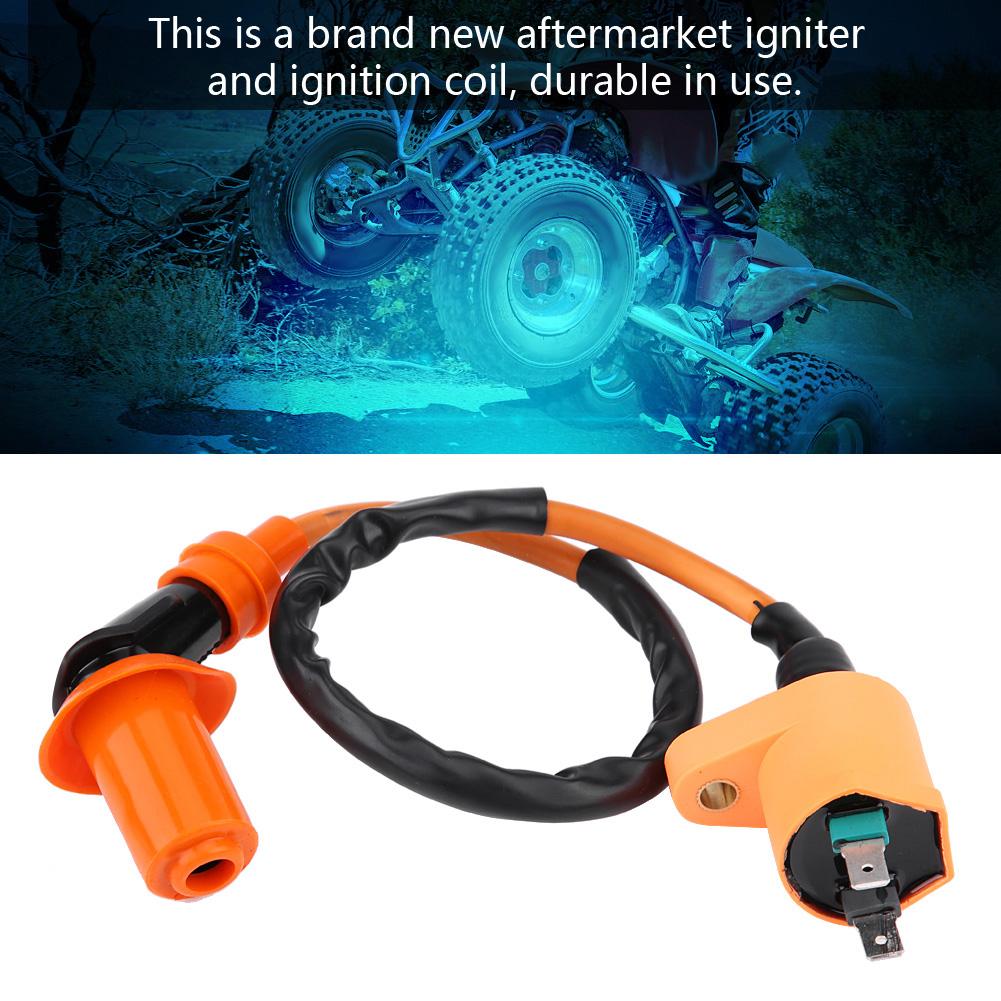 2Pcs Auto Parts Igniter & Ignition Coil Orange 400 450 TRX400 TRX450