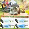 Portable Solar Fans 10000mAh LED Lantern Rechargeable Solar Powered Camping Fan 4 Speeds Powerful Wind 90° Folding Ventilador
