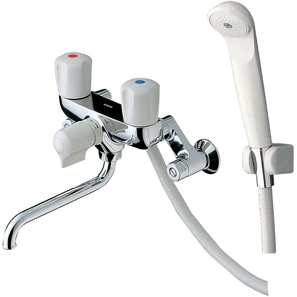TOTO TMS20CZ Bathroom Wall Mount 2-Handle Shower Bracket with Temporary Water Stop [for Cold Regi...