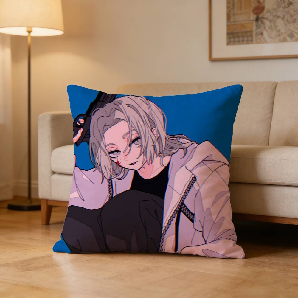 A-Alice In B-Borderland Pillow Case Cushion Cover Throw Pillow Case For Car Sofa