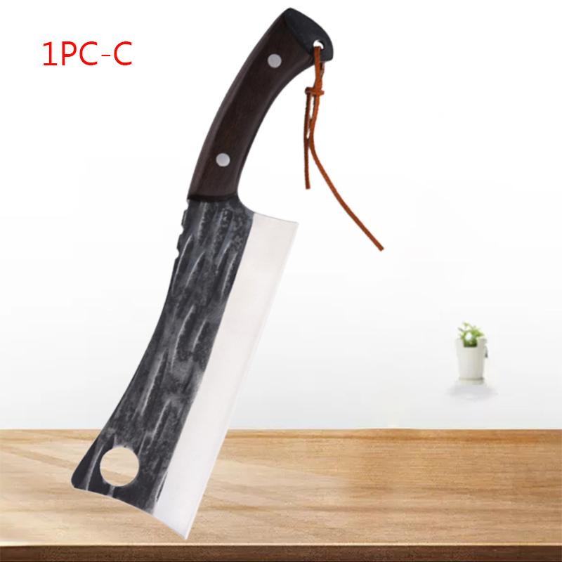 Knife Sharpener Stainless Steel Boning Knife Cleaver Knife Slicing Fish Meat Vegetable Kitchen Knives BBQ Chef Cooking Tools