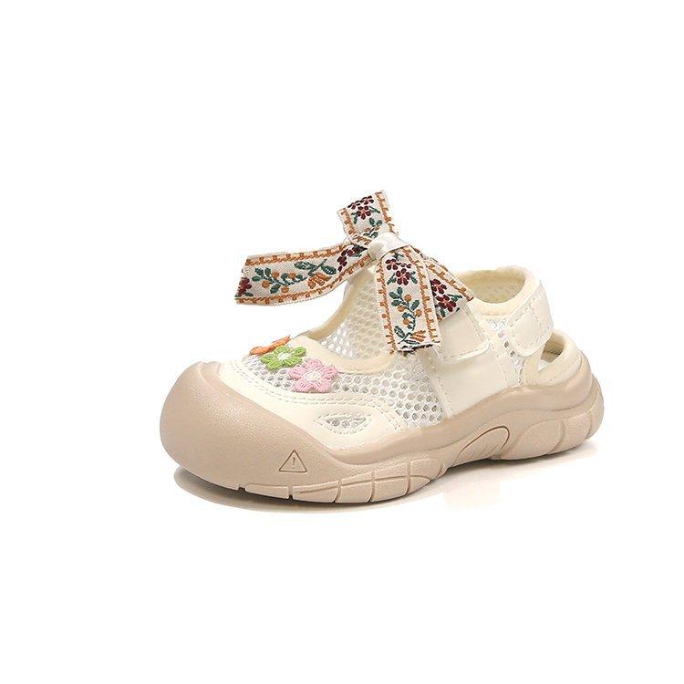 Girls sandals sports bag head summer children girls female treasure princess summer models mesh breathable shoes soft sole non-slip