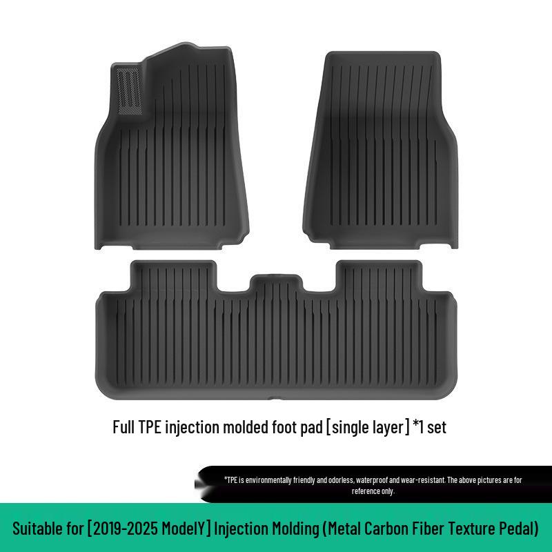 Extended TPE Floor Mats for 2019-2025 Tesla Model Y