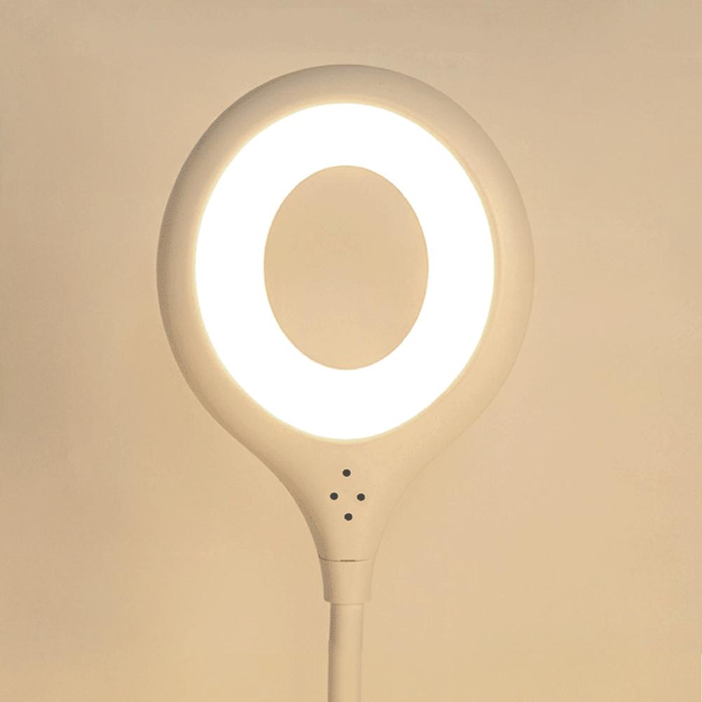 LED Smart Voice Control Night Light USB 5V Portable Table Reading Lamp Sound Sensor Beside Lighting Dimmable 3 Color Change