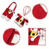 6Pcs/set New Year Chirstmas Tableware Holder Knife Fork Cutlery Set Skirt Pants Christmas Decorations for Home