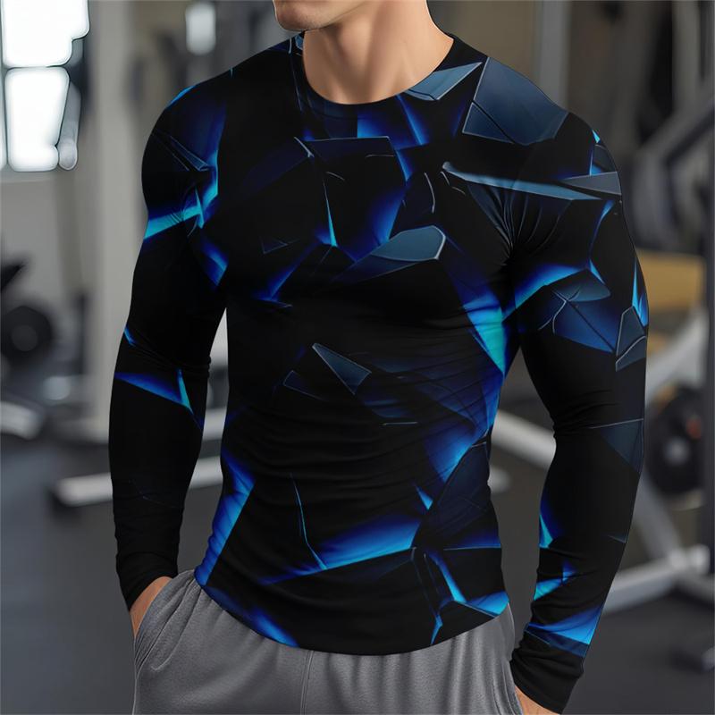 Fitness Long Sleeved T-shirt Tear Pattern T-shirt Indoor Sports Tops Comfort Training Clothes Autumn T Shirt