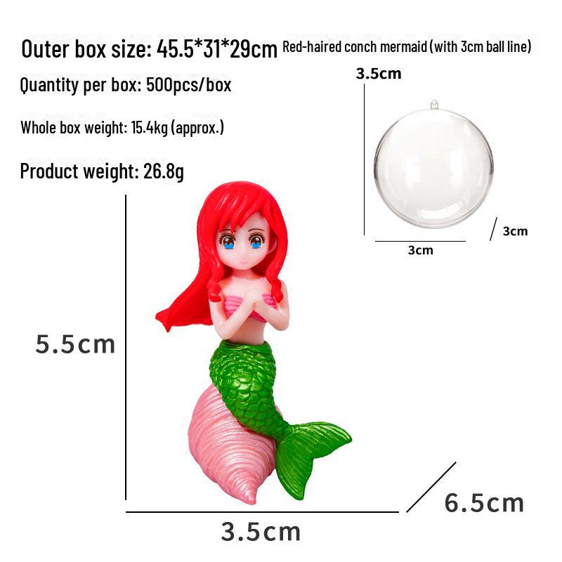 

2024 Плавающая подвеска в виде принцессы-русалки для аквариума