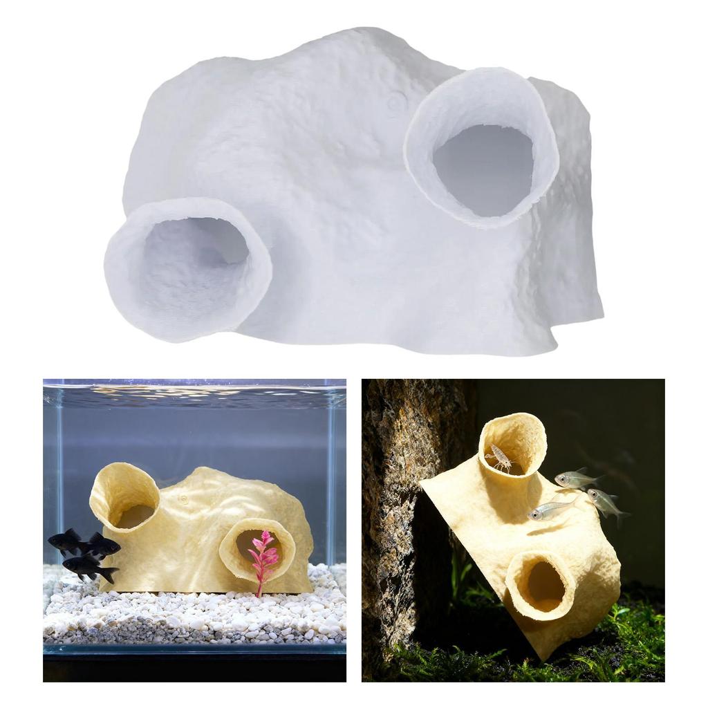 Fish Tank Cave Shelter Versatile Decorative Cichlid Reptiles Creative Betta Shop Accessories Hiding House Fish Tank Hiding Decor