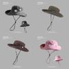 Fisherman Hat Summer Sun Protection Wide Brim Adjustable For Men Women
