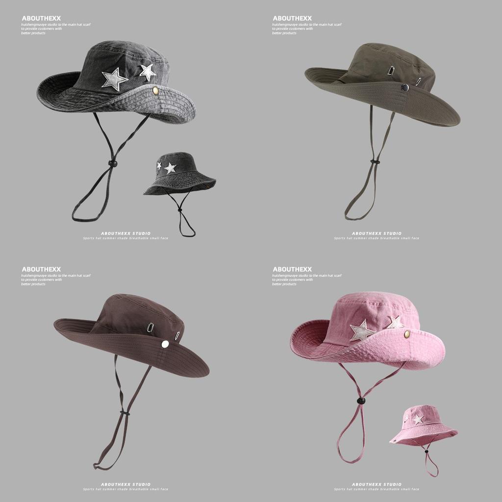 Fisherman Hat Summer Sun Protection Wide Brim Adjustable For Men Women