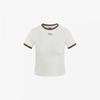 Women Ribbed Crop T shirT wiTh builT In Bra fs2iTh2252fcrm