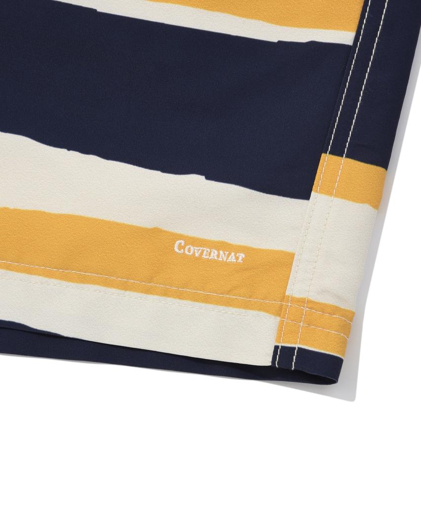 COVERNAT Hot Summer Striped Resort Shorts Navy