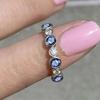 Zircon diamond ring for women, niche design high-end index finger ring, exquisite and simple daily commuter jewelry.