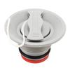 2PCS 8 Teeth Cover Boat Air Valve with Cover Rope Rubber Dinghy Valve  For Boat Enthusiasts