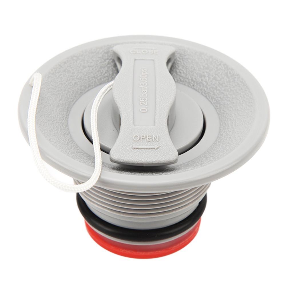 2PCS 8 Teeth Cover Boat Air Valve with Cover Rope Rubber Dinghy Valve For Boat Enthusiasts