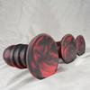 3 Sizes Silicone Anal Beads Plug, Soft Flexible Design, Strong Suction Cup, Waterproof Silicone Material, Comfortable Trainer Collection, Black & Red