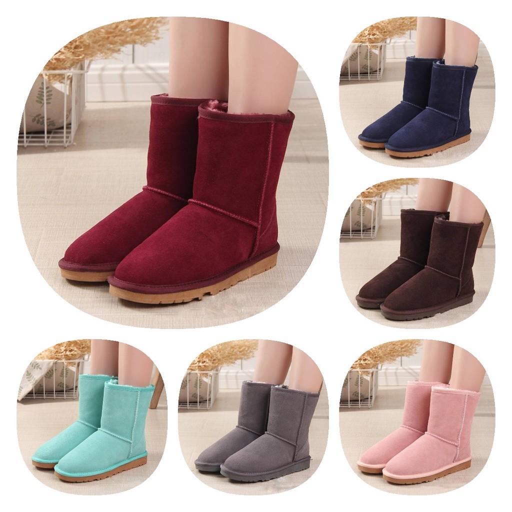 Hochwertige Winter-Schneestiefel für Damen und Herren mit kuscheligem Synthetikfell-Futter und robustem Rindsleder-Obermaterial