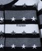 YOUHEE Star Stripe Cardigan Black