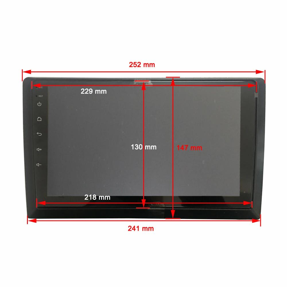 Vehicle Radio Fascia 9/10 Inch Frame Switch To 7 Inch 2 Din Car Radio Fascia Auto Audio Dash Kit Installation Frame Trim Bezel