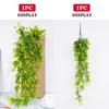 Artificial Plant Rattan Wall Hanging Vines Leaves Branches Plastic Fake Silk Leaf Green Plant Ivy Home Outdoor Garden Decor