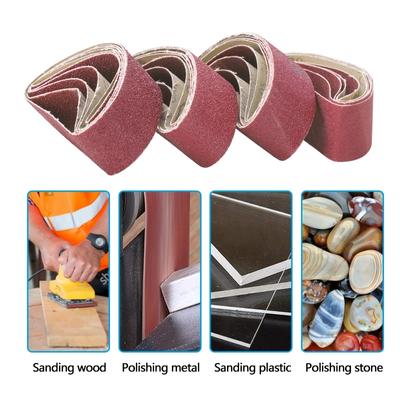 5pcs 75×457mm Sanding Belts Grinding Woodworking Sandpaper Abrasive Tools For Furniture Hardware Decoration Polishing