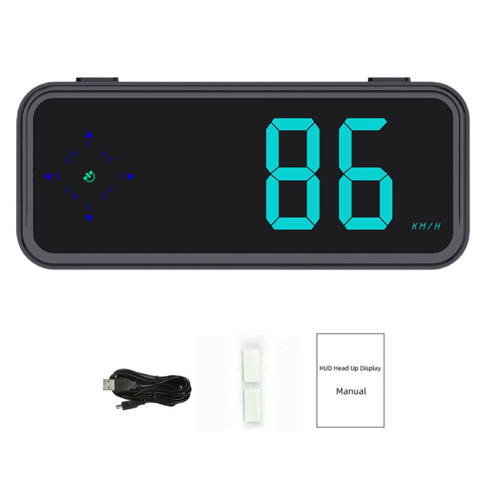 

Универсальный автомобильный HUD цифровой спидометр Head Up проектор на лобовое стекло GPS большой шрифт км/ч миль/ч измеритель скорости Plug And Play для всех автомобилей
