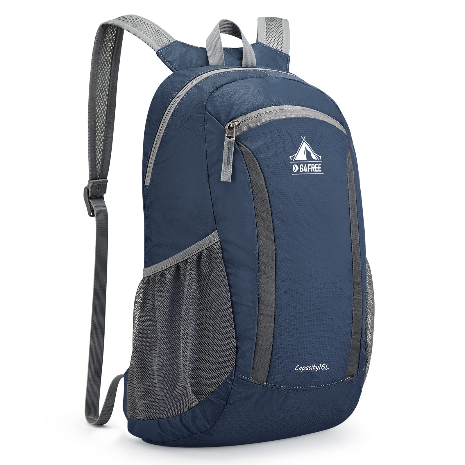 [G4Free] 16L Hiking Daypack Lightweight Nylon Packable Backpack for Travel, Camping, and Outdoor Activities - Men s & Women s