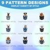 9Pcs 9 Styles Plastic Heat Transfer Film Logo Stickers Set for DIY T-Shirt Dog 95x49~75mm