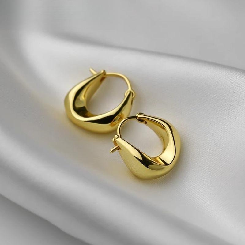 925 Silver Hoop Earrings for Women Fashion Versatile Round Circle Jewelry Gifts Prevent Allergy Sweet Girl
