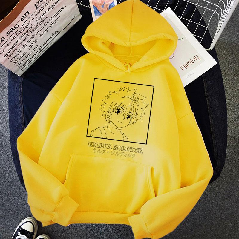 Kawaii Hunter X Hunter Women Hoodies Sweatshirt Killua Zoldyck Anime Manga Loose Hoodie Sweatshirt Oversized Winter Pullover Clothes