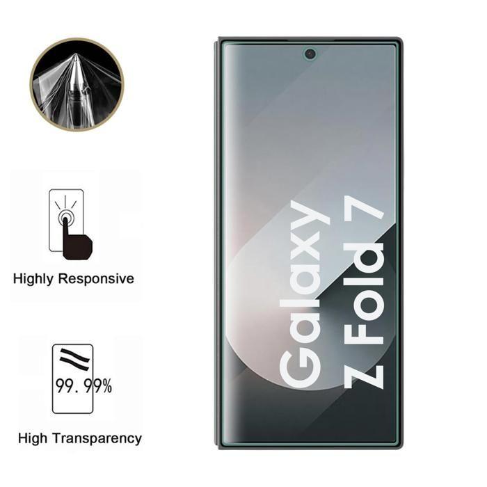 Displayschutzfolie - Phonillico® - Samsung Galaxy Z FOLD 7 - 4er-Pack Folien - Ultradünn - Kratzfest