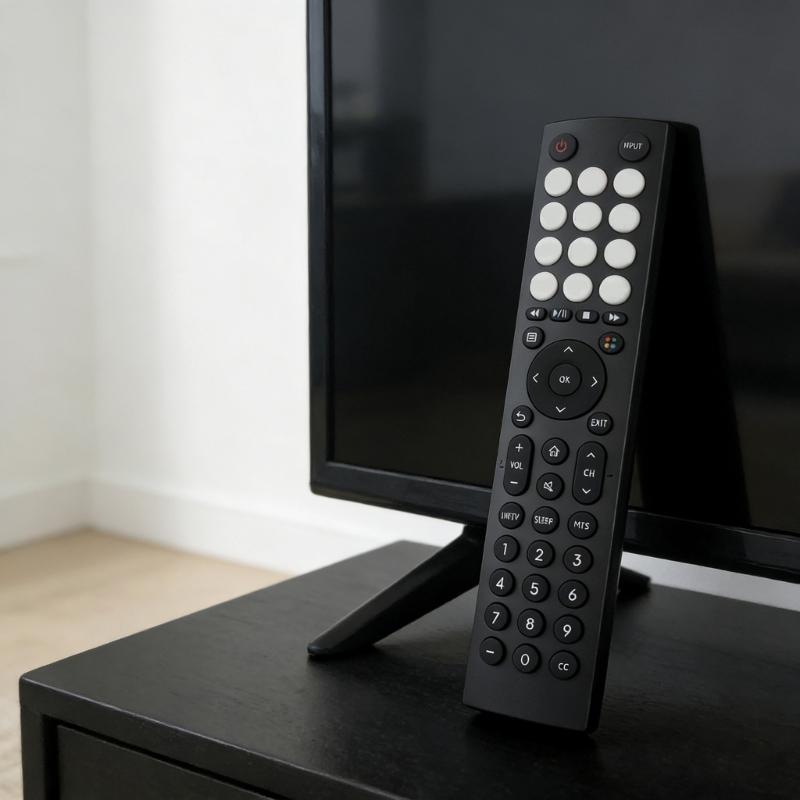 Television Accessory Remote Control for ERF2D36H Portable Ergonomic Grip Remote ABS Construction Black Easy to Use