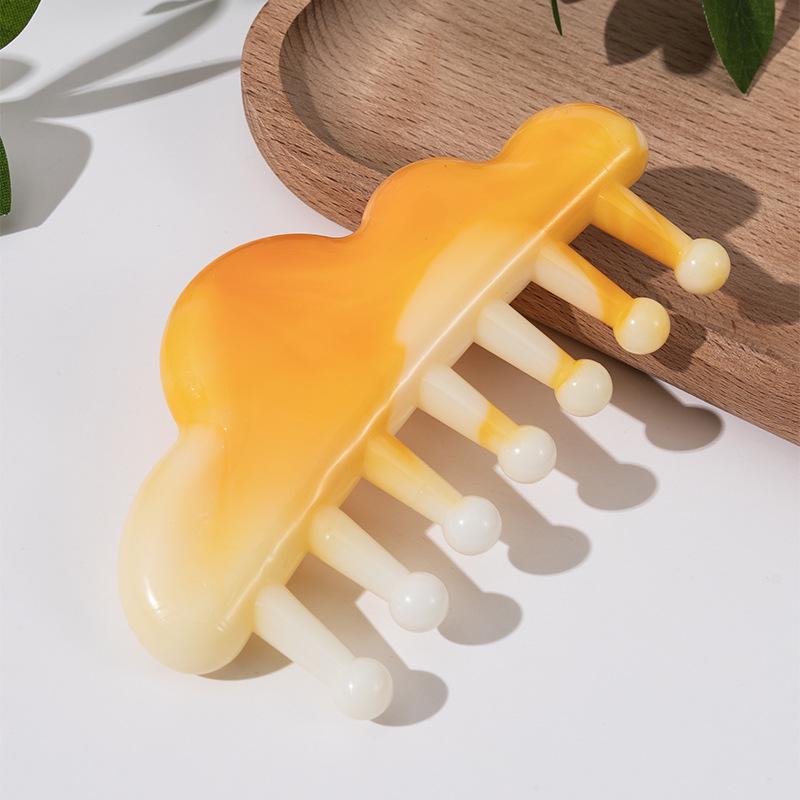 Scalp Meridian Head Therapy Gua Sha Facial Cupping Massage Comb