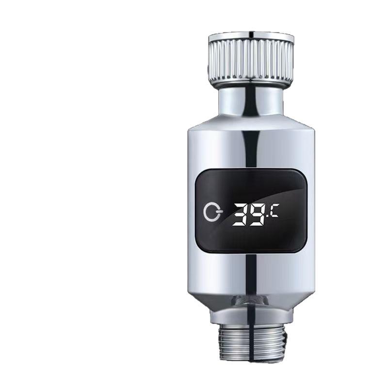 Luxury Anti-Scald Shower Head with Digital Thermometer for Safe Bathing