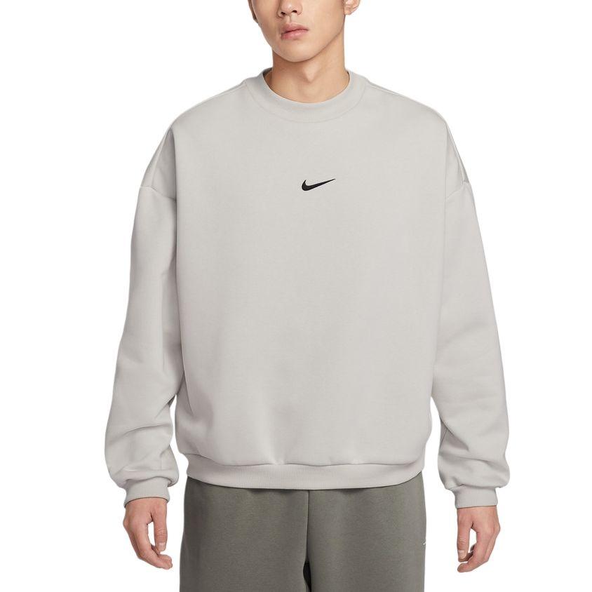 Nike Standard Issue Therma-FIT Brushed Crew Light Bone Men s IR0107-072 L