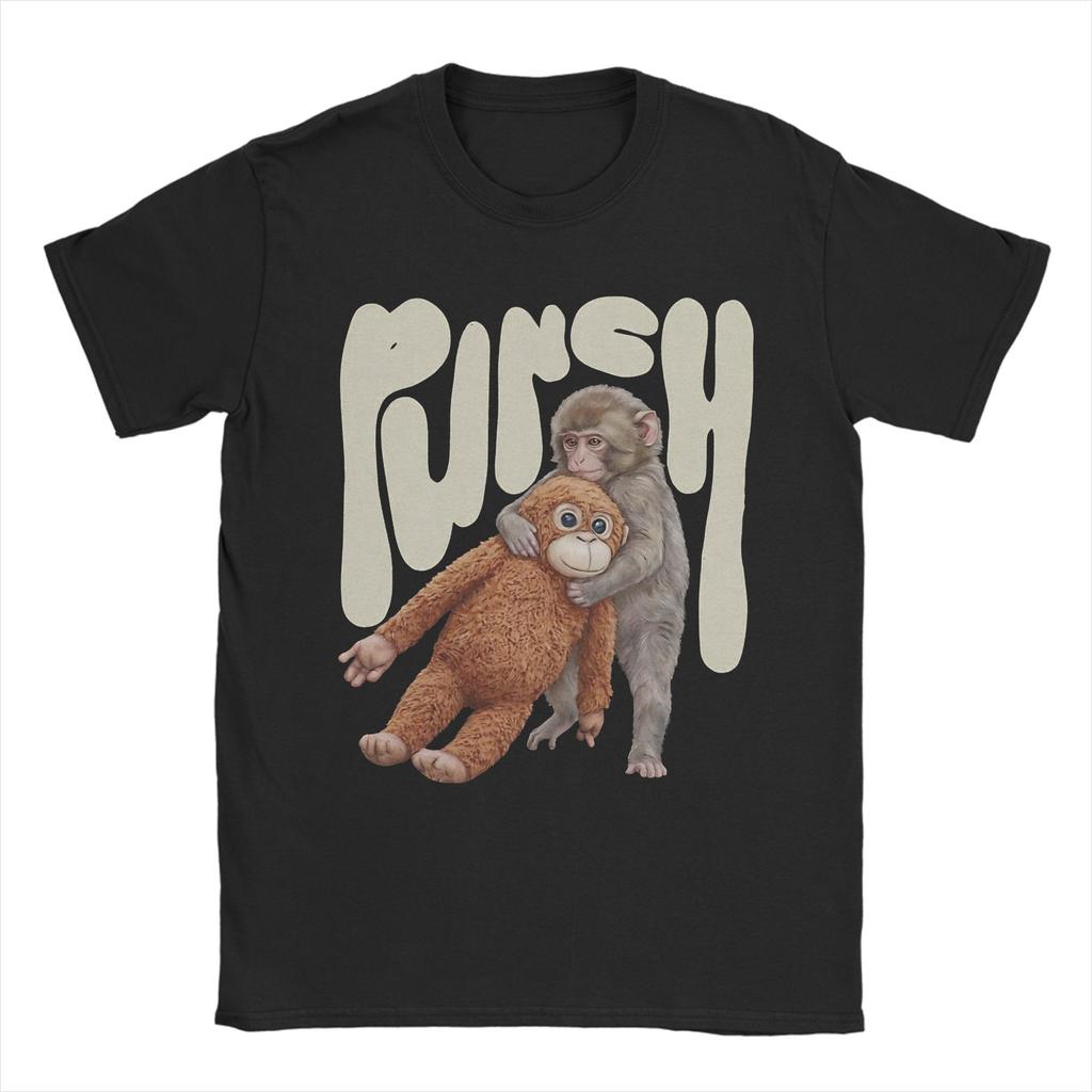 Cute Punch Monkey TShirt Summer  Leisure T Shirts Unisexs Cotton O Neck Plus Size Tees ShortSleeve Vintage Tops