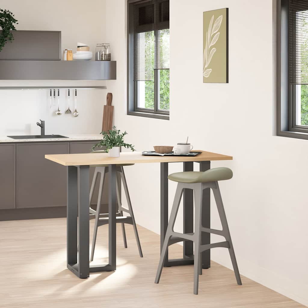 Vidaxl Bar Table Legs, 2 Pcs, Anthracite, 50X35X(90-91)Cm, Steel