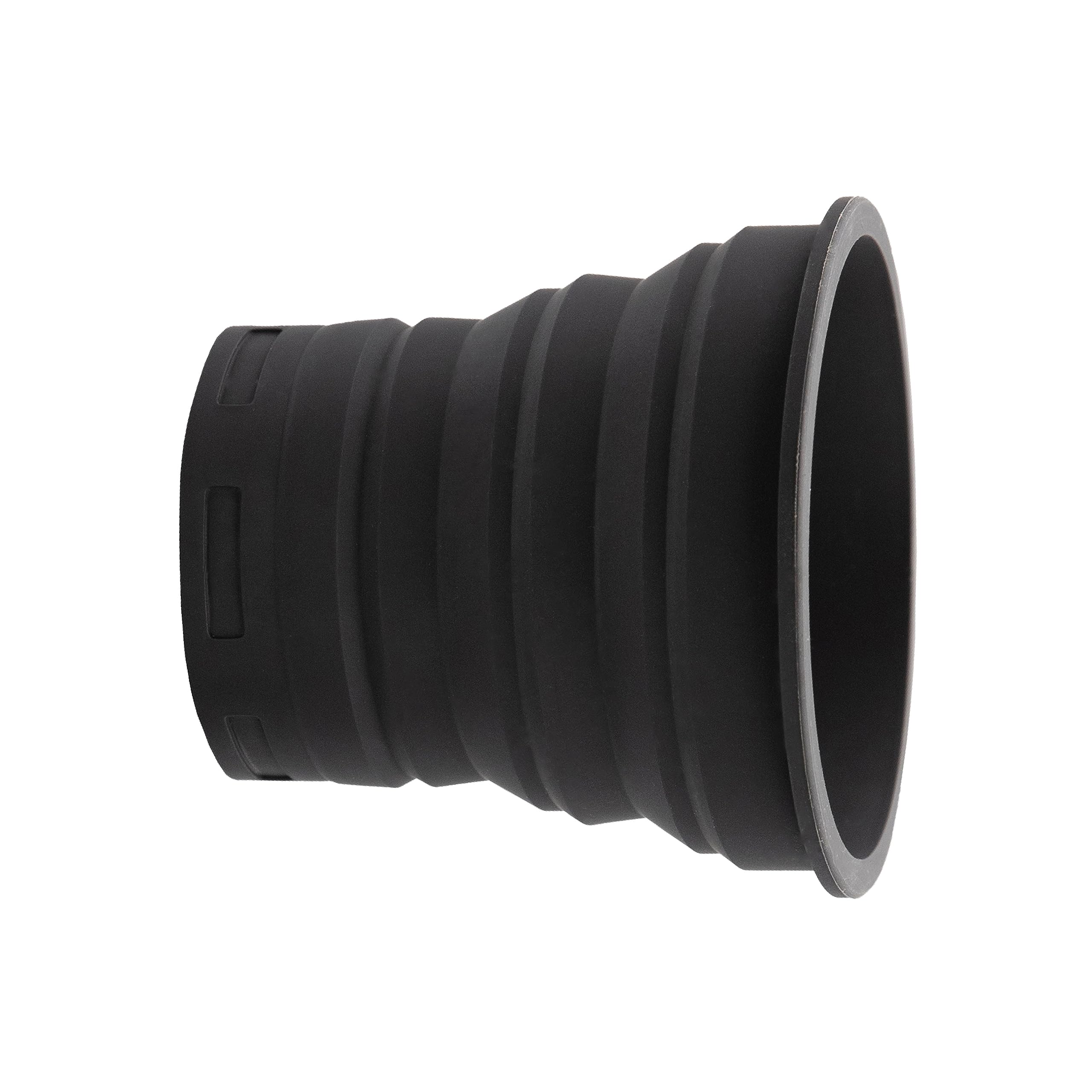 

Lens hood that protects lenses from scratches regardless of manufacturer or size KUVRD Universal Lens Hood Black [Kuvrd] чорний