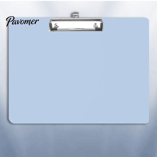 Strong Clamping Clipboard A4 Letter Size Plastic Clipboard, Hard Board with Low Profile School Clip, Lightweight Solid Color for Office Classroom
