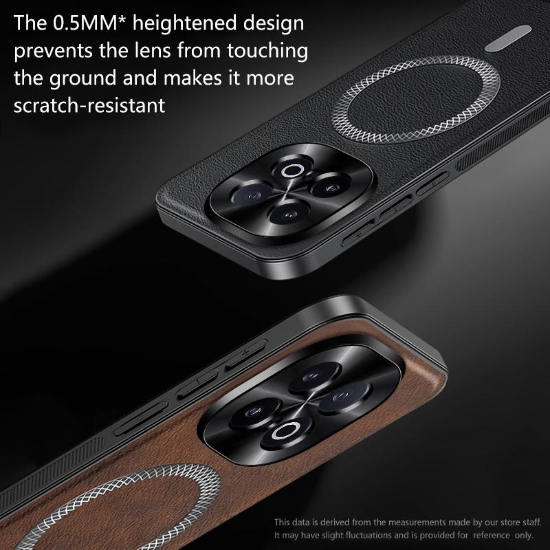 Retro Leather Magnetic Phone Cases For Vivo iQOO 13 iQOO 12 Pro 11Pro Coque Business Metal Camera Protection Shockproof Cover