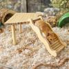 Hamster Kletterplattform Holz Kleintier Kletterleiter Käfig Zubehör für Rennmaus Zwerghamster Frettchen Haustierbedarf