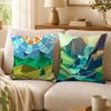 Art G-Geometric LandscapeS Cushion Cover Double-Sided Printed Pillow Cover Hypoallergenic Dust-Mite Proof