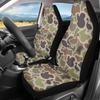 Bulopur Grey Leopard Print Auto Seat Cover for Men Women, Car Front Seats Accessories Interior Decor 2 Pcs Suit All Seasons Use