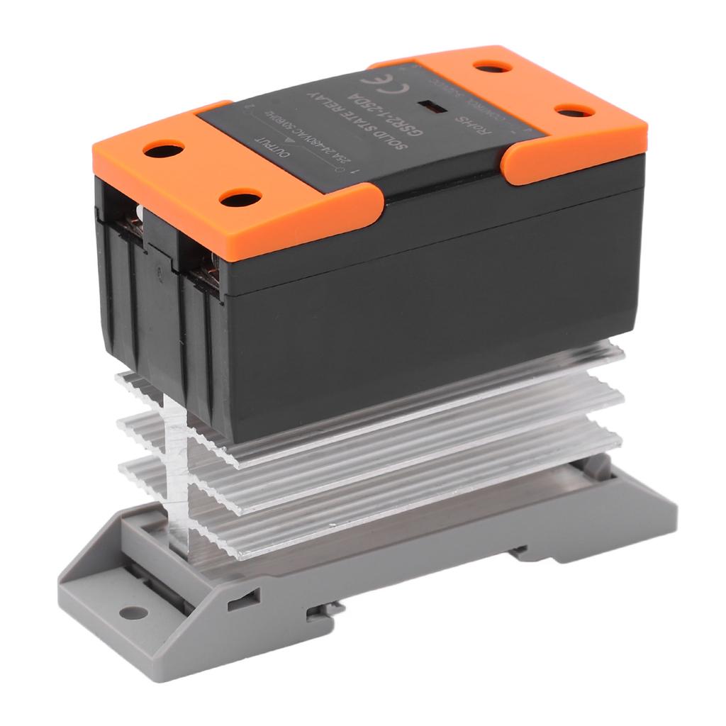 Solid State Relay SSR Input DC 3?32V To Output AC 24?480V with Heat Sink for Home